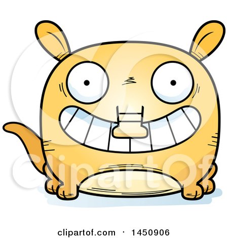 Clipart Graphic of a Cartoon Grinning Aardvark Character Mascot - Royalty Free Vector Illustration by Cory Thoman