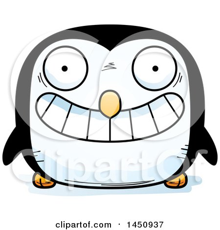 Clipart Graphic of a Cartoon Grinning Penguin Bird Character Mascot - Royalty Free Vector Illustration by Cory Thoman