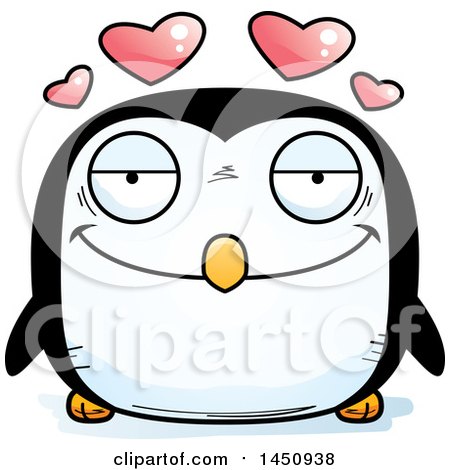 Clipart Graphic of a Cartoon Loving Penguin Bird Character Mascot - Royalty Free Vector Illustration by Cory Thoman