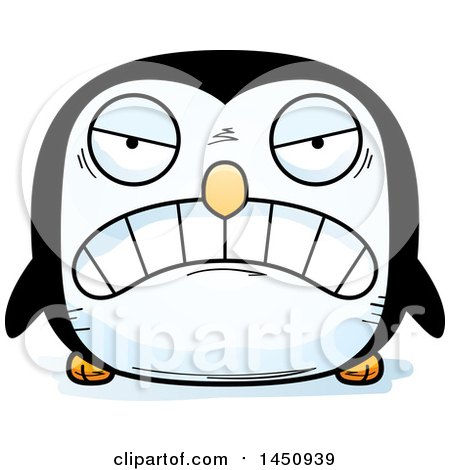 Clipart Graphic of a Cartoon Mad Penguin Bird Character Mascot - Royalty Free Vector Illustration by Cory Thoman