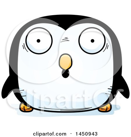 Clipart Graphic of a Cartoon Surprised Penguin Bird Character Mascot - Royalty Free Vector Illustration by Cory Thoman