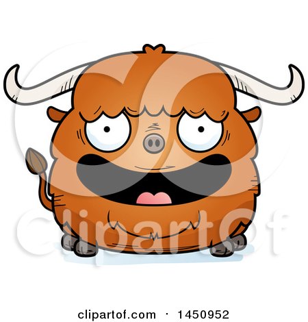 Clipart Graphic of a Cartoon Happy Ox Character Mascot - Royalty Free Vector Illustration by Cory Thoman