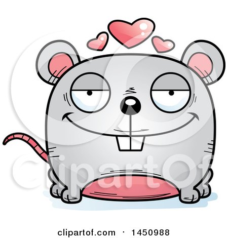 Clipart Graphic of a Cartoon Loving Mouse Character Mascot - Royalty Free Vector Illustration by Cory Thoman