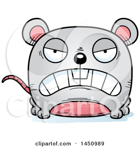 Clipart Graphic of a Cartoon Mad Mouse Character Mascot - Royalty Free Vector Illustration by Cory Thoman