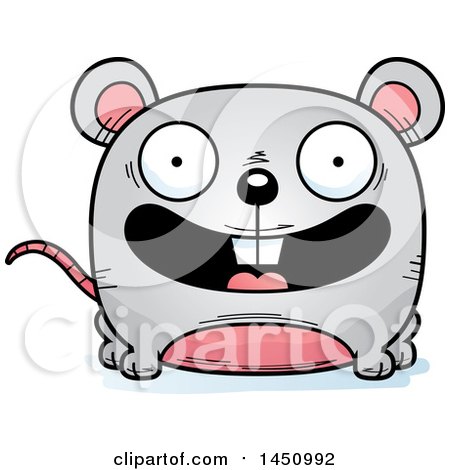 Clipart Graphic of a Cartoon Happy Mouse Character Mascot - Royalty Free Vector Illustration by Cory Thoman