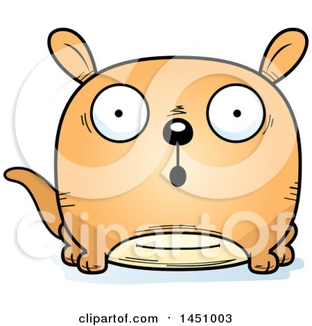 Clipart Graphic of a Cartoon Surprised Kangaroo Character Mascot - Royalty Free Vector Illustration by Cory Thoman