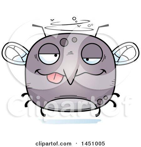 Clipart Graphic of a Cartoon Drunk Mosquito Character Mascot - Royalty Free Vector Illustration by Cory Thoman
