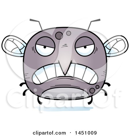 Clipart Graphic of a Cartoon Mad Mosquito Character Mascot - Royalty Free Vector Illustration by Cory Thoman