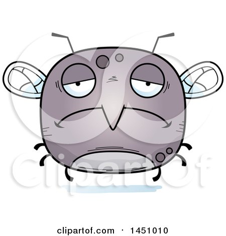Clipart Graphic of a Cartoon Sad Mosquito Character Mascot - Royalty Free Vector Illustration by Cory Thoman