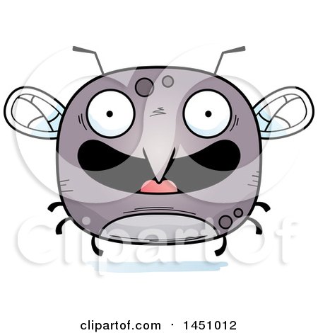 Clipart Graphic of a Cartoon Happy Mosquito Character Mascot - Royalty Free Vector Illustration by Cory Thoman