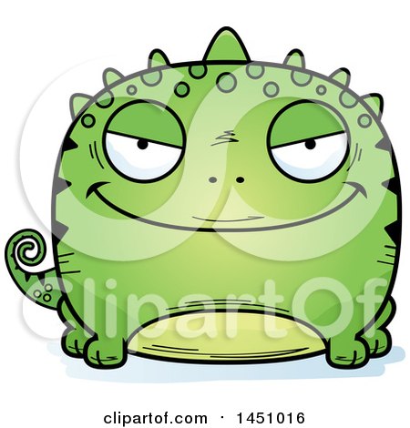 Clipart Graphic of a Cartoon Evil Lizard Character Mascot - Royalty Free Vector Illustration by Cory Thoman