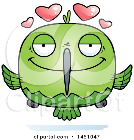 Clipart Graphic of a Cartoon Loving Hummingbird Character Mascot - Royalty Free Vector Illustration by Cory Thoman