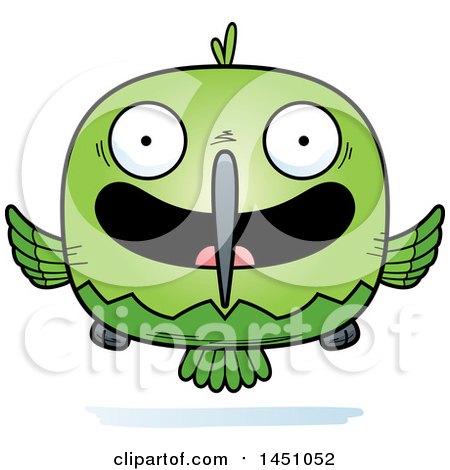 Clipart Graphic of a Cartoon Happy Hummingbird Character Mascot - Royalty Free Vector Illustration by Cory Thoman
