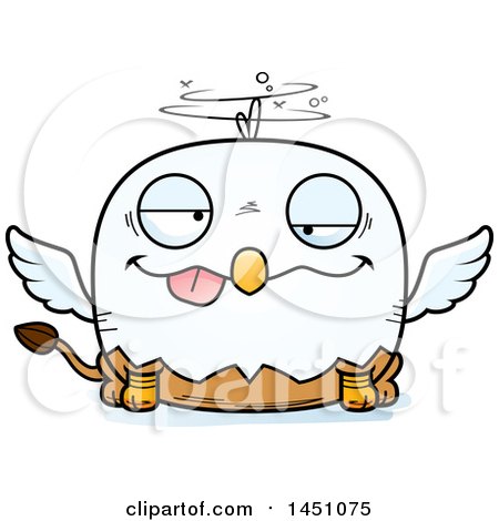 Clipart Graphic of a Cartoon Drunk Griffin Character Mascot - Royalty Free Vector Illustration by Cory Thoman