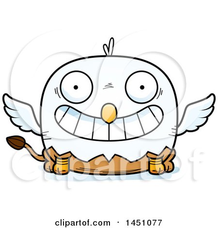 Clipart Graphic of a Cartoon Grinning Griffin Character Mascot - Royalty Free Vector Illustration by Cory Thoman