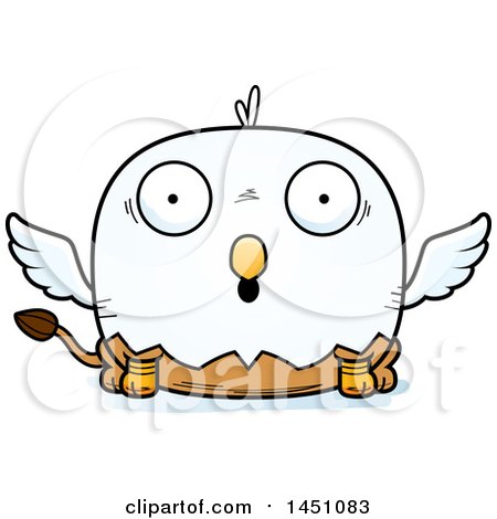 Clipart Graphic of a Cartoon Surprised Griffin Character Mascot - Royalty Free Vector Illustration by Cory Thoman