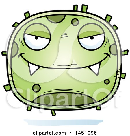 Clipart Graphic of a Cartoon Evil Germ Character Mascot - Royalty Free Vector Illustration by Cory Thoman