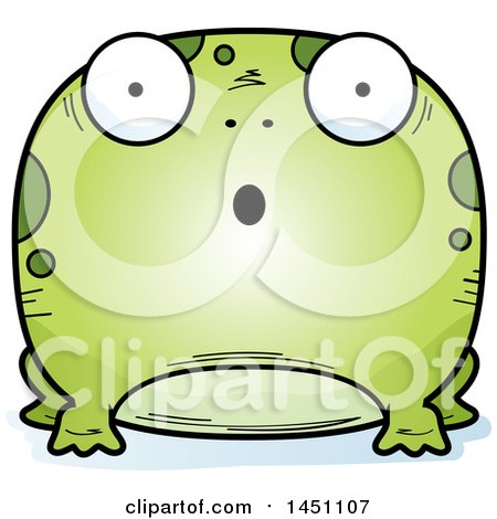 Clipart Graphic of a Cartoon Surprised Frog Character Mascot - Royalty Free Vector Illustration by Cory Thoman