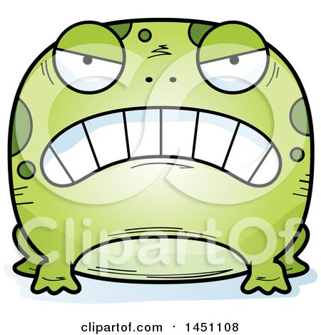 Clipart Graphic of a Cartoon Mad Frog Character Mascot - Royalty Free Vector Illustration by Cory Thoman