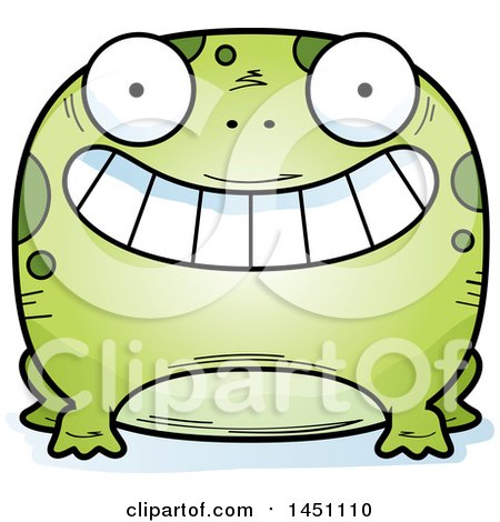 Clipart Graphic of a Cartoon Grinning Frog Character Mascot - Royalty Free Vector Illustration by Cory Thoman