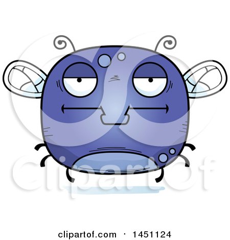 Clipart Graphic of a Cartoon Bored Fly Character Mascot - Royalty Free Vector Illustration by Cory Thoman