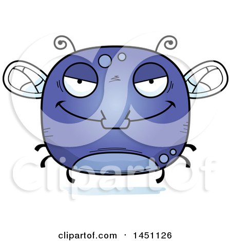 Clipart Graphic of a Cartoon Evil Fly Character Mascot - Royalty Free Vector Illustration by Cory Thoman