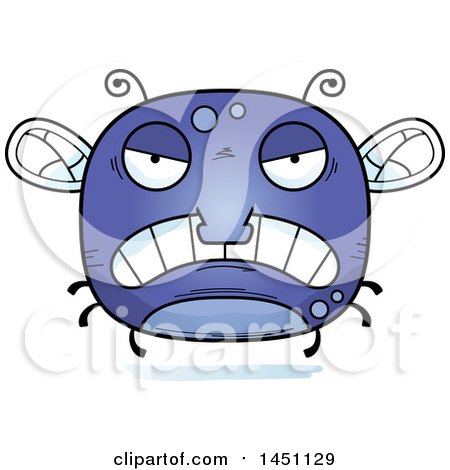 Clipart Graphic of a Cartoon Mad Fly Character Mascot - Royalty Free Vector Illustration by Cory Thoman