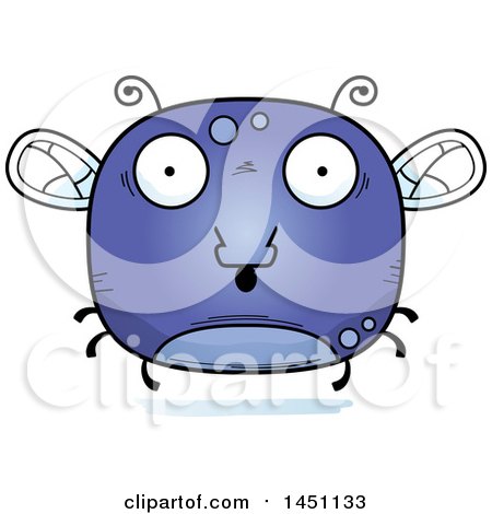 Clipart Graphic of a Cartoon Surprised Fly Character Mascot - Royalty Free Vector Illustration by Cory Thoman