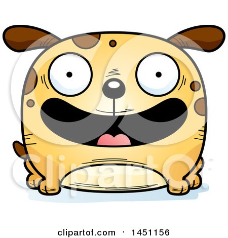 Clipart Graphic of a Cartoon Happy Dog Character Mascot - Royalty Free Vector Illustration by Cory Thoman