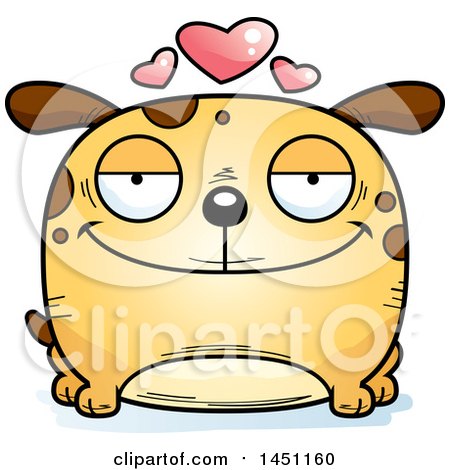 Clipart Graphic of a Cartoon Loving Dog Character Mascot - Royalty Free Vector Illustration by Cory Thoman