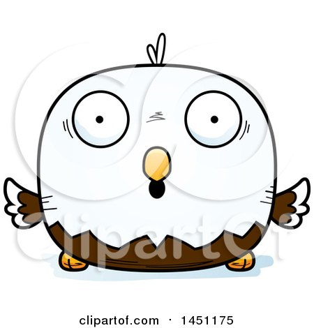 Clipart Graphic of a Cartoon Surprised Bald Eagle Character Mascot - Royalty Free Vector Illustration by Cory Thoman