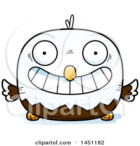 Clipart Graphic of a Cartoon Grinning Bald Eagle Character Mascot - Royalty Free Vector Illustration by Cory Thoman