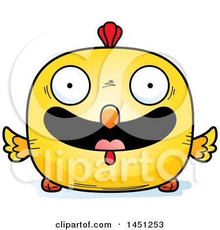 Clipart Graphic of a Cartoon Happy Chick Character Mascot - Royalty Free Vector Illustration by Cory Thoman