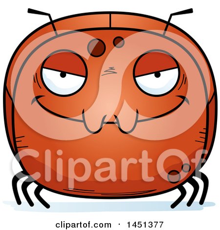 Clipart Graphic of a Cartoon Evil Ant Character Mascot - Royalty Free Vector Illustration by Cory Thoman