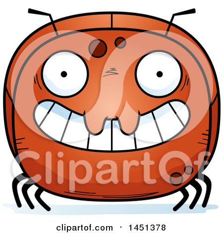 Clipart Graphic of a Cartoon Grinning Ant Character Mascot - Royalty Free Vector Illustration by Cory Thoman