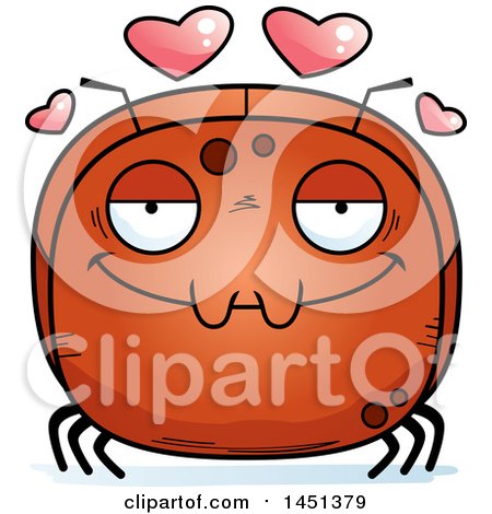 Clipart Graphic of a Cartoon Loving Ant Character Mascot - Royalty Free Vector Illustration by Cory Thoman