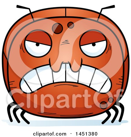 Clipart Graphic of a Cartoon Mad Ant Character Mascot - Royalty Free Vector Illustration by Cory Thoman
