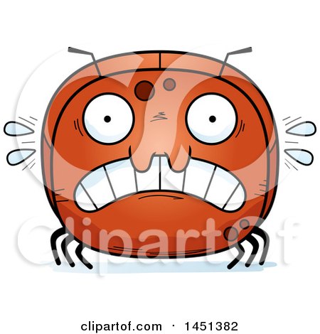 Clipart Graphic of a Cartoon Scared Ant Character Mascot - Royalty Free Vector Illustration by Cory Thoman