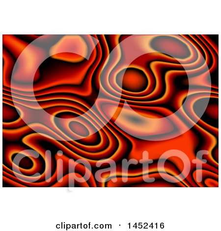 Clipart of a Fiery Abstract Background - Royalty Free Vector Illustration by dero