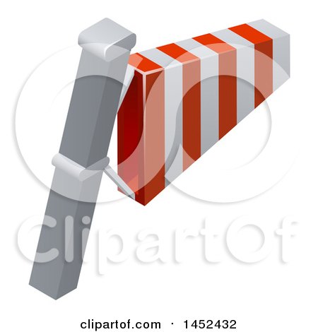 Clipart of a 3d Windsock Weather Icon - Royalty Free Vector Illustration by AtStockIllustration
