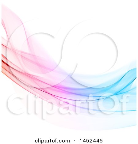 Clipart of a Flowing Colorful Wave on a White Background - Royalty Free Vector Illustration by KJ Pargeter