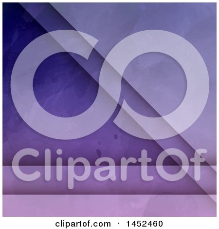 Clipart of a Purple Geometric Watercolor Background - Royalty Free Vector Illustration by KJ Pargeter