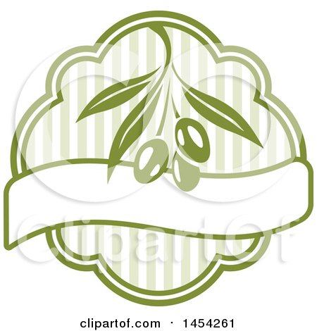 Clipart Graphic of a Green Olives Design - Royalty Free Vector Illustration by Vector Tradition SM