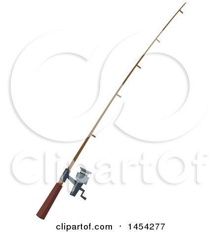 Clipart Graphic of a Fishing Pole - Royalty Free Vector Illustration by Vector Tradition SM
