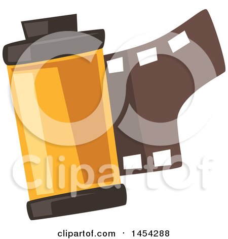 Clipart Graphic of a Roll of Film - Royalty Free Vector Illustration by Vector Tradition SM