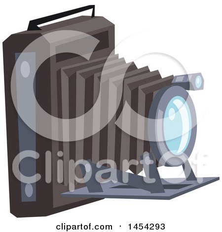 Clipart Graphic of a Vintage Bellows Camera - Royalty Free Vector Illustration by Vector Tradition SM