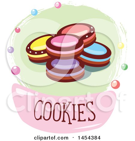 Clipart Graphic of a Cookies Design - Royalty Free Vector Illustration by Vector Tradition SM
