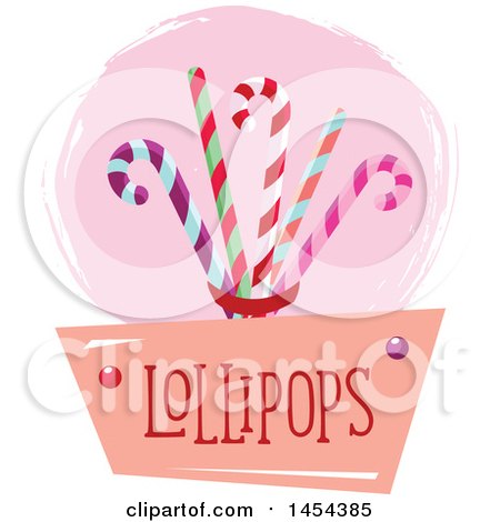 Clipart Graphic of a Lollipops Design - Royalty Free Vector Illustration by Vector Tradition SM
