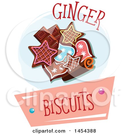 Clipart Graphic of a Ginger Biscuits Cookie Design - Royalty Free Vector Illustration by Vector Tradition SM