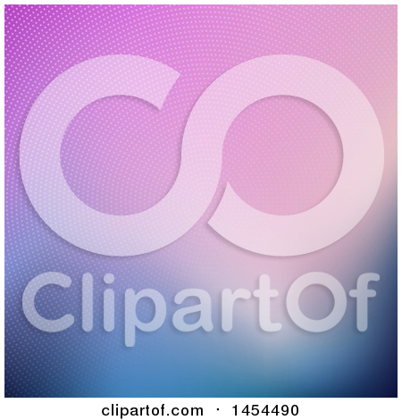 Clipart Graphic of a Gradient Blue and Pink Halftone Background - Royalty Free Vector Illustration by KJ Pargeter